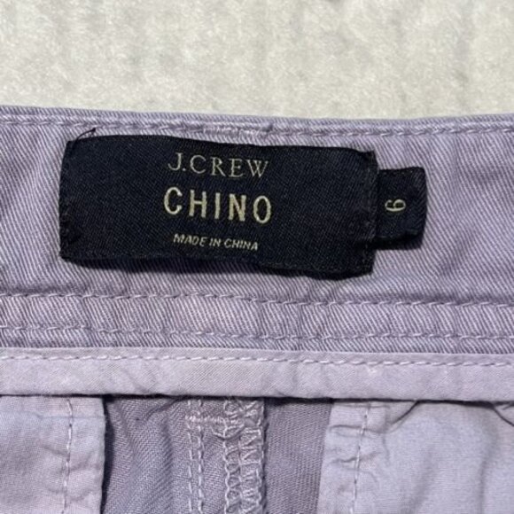J. Crew Womens Chino Flat Front Slash Pocket Purple Chino Pants Size 6 - Picture 6 of 12